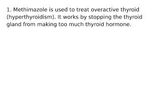 Methimazole drug medication uses medical words terms dictionary meanings definitions [upl. by Slack]