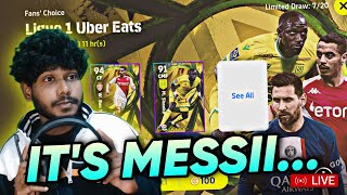 SHOULD I SPIN FOR LAST PSGS MESSI 🤔 RANKPUSH WITH LBC 4213 🛑 EFOOTBALL LIVE efootball [upl. by Henghold]