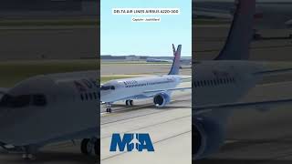 Delta Air Lines Airbus A220300 Takeoff from Miami International Airport in Infinite Flight shorts [upl. by Ronen]