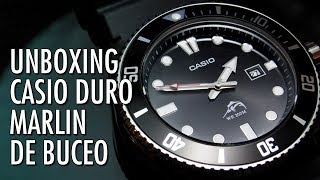 Unboxing Casio Duro  Marlin MDV106 Reloj de Buceo en Español [upl. by Nedmac]