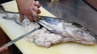 Japanese Street Food  FISH SPERM Cod Fish Seafood Okinawa Japan [upl. by Dyrrej65]