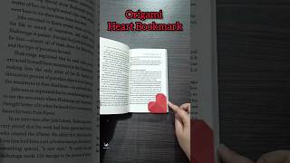 Origami Heart Bookmark Quick Paper Love Token [upl. by Silrac]