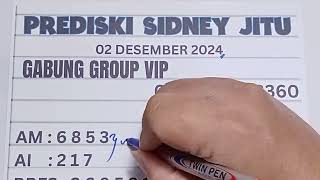 PREDIKSI SIDNEY SENIN 2 DESEMBER 2024  RUMUS EKOR SYDNEY JITU HARI INI  bocoran sidney hari ini [upl. by Xenos]