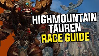 Tankiest Allied Race Battle For Azeroth Highmountain Tauren  Complete Race Explanation amp Guide [upl. by Joy645]