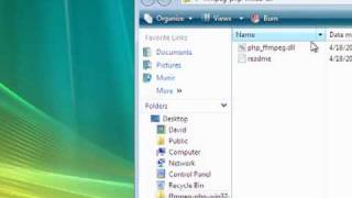 How to install ffmpeg ffmpegPHP Mplayer Mencoder in Windows XP Vista [upl. by Gillan]