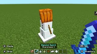 How To Create A Sharpness 1000 Sword In Minecraft Bedrock [upl. by Polk]