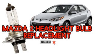 2014 MAZDA 2 HEADLIGHT BULB REPLACEMENT [upl. by Verda]