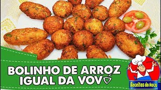 Como fazer BOLINHO DE ARROZ IGUAL DA VOVÓ [upl. by Attiuqaj429]