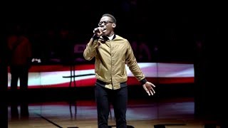 okcthunder NBA National Anthem  Performed by Brian Nhira [upl. by Lidda953]