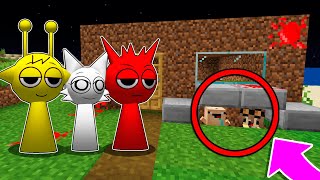 TROLLÉ y ME ESCONDI de Los SPRUNKI 😂 Bebe Noob EL ESCONDITE VS SPRUNKI en MINECRAFT [upl. by Lizbeth361]