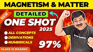 Magnetism amp Matter Detailed OneShot video Class12 Chapter 5 One shot for 202425 [upl. by Ynohtn]