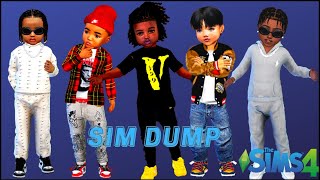 Patreon Male Toddler Sim Dump  CC Folder and Sim Download  SIMS 4 [upl. by Borlow925]