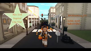 quotNew York New Yorkquot Welcome to my Bloxburg New York Inspired City Tour [upl. by Grannia]