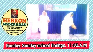 V B S songs of HebronSunday School Songsat Penuel prayer house Madhapur Hyderabad [upl. by Fausta]