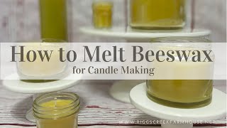 How to Melt Beeswax for Candle Making [upl. by Leventhal]