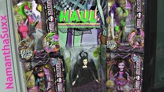 MONSTER HIGH HAUL FREAKY FUSION LAGOONAFIRE CLAWVENUS CLEOLEI DRACUBECCA amp MALEFICENT [upl. by Batista471]