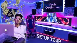 🔥 17 Year Old Millionaires Office  Gaming Setup Tour 2021 🔥  Tech Optimizer [upl. by Imogene]