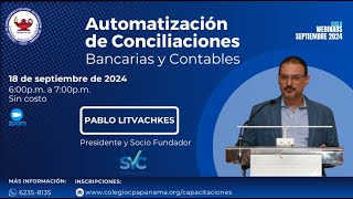 Seminario Virtual Automatización de Conciliaciones Bancarias y Contables [upl. by Lyndel668]