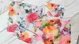 Junk Journal Faux Glassine Envelopes [upl. by Akinahs]