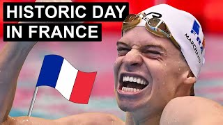 PARIS OLYMPIC SWIMMING DAY 2 FINALS RACE RECAP [upl. by Malynda]