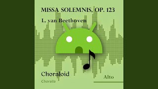 Missa solemnis op 123 Agnus Dei bar 163  266 Voice with metronome [upl. by Eniarol]