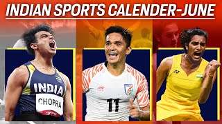 Indian Sports Calendar for June Major tournaments events to follow this month [upl. by Anagnos]