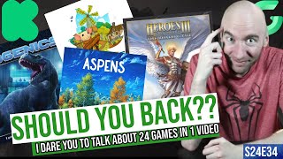 Should You Back Expert Crowdfunding ADVICE 24 NEW Games in 60 MINUTES S24E34 [upl. by Hankins]