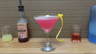 Cocktail Bubblegum Martini How to make Cocktail Bubblegum Martini Recipe With Bubble Gum syrup [upl. by Corby]