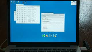 Booting Haiku OS on the 13quot Intel Macbook Pro 2014 [upl. by Enohpesrep39]