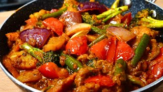 SUPER DELICIOUS RESTAURANT STYLE VEG KADAI RECIPE  KADHAI VEGETABLE [upl. by Glenden2]