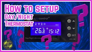 How to setup  Any Control Day Night Dimming Thermostat  Cookies Critters [upl. by Sundin924]