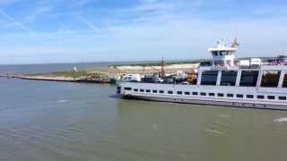 Norderney  Deutschland Fähre zwischen Norddeich und der Insel [upl. by Henson]