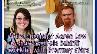 Voice specialist Aaron Low shares secrets behind working with Grammy stars  The Gracie Note [upl. by Liatrice]