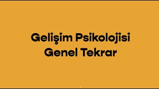 2023 KPSS Eğitim Bilimleri Gelişim Psikolojisi Genel Tekrar PDF Açıklamada [upl. by Rehpotsrihc]