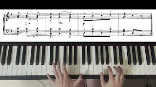 Ecossaise  Beethoven  with Piano Score beginner piece [upl. by Ecnarretal]