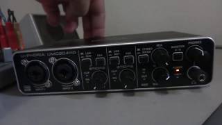 Behringer UMC202HD  UMC204HD  Problema Resolvido Monitor AB [upl. by Anecuza]