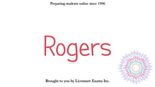 Rogers and Person Centered Therapy  ASWB NCE NCMHCE MFT Exam Prep and Review [upl. by Eey]