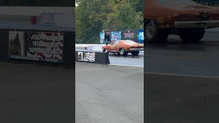 Big cubic inch DUSTER making a solid pass at NHRA div 1 finals dragcar dragracing horsepower [upl. by Annairt]