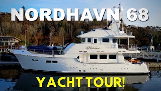 2995000 YACHT TOUR Nordhavn 68 quotHokulaniquot in Seattle WA MV FREEDOM [upl. by Amyaj]