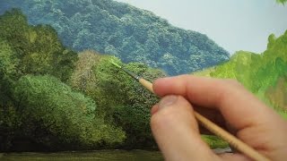 7 How To Paint Trees Using Layers  Oil Painting Tutorial [upl. by Tebor]