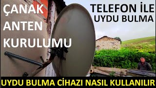 Uydu çanak anten kurulumu ayarlama  Cep telefonundan uydu bulma ayarlama  Uydu sinyal bulucu [upl. by Hallett]