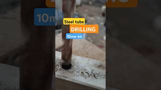 Steel drilling 10mm bit automobile shorts Thebrightvision9645 [upl. by Bakerman]