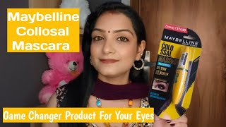 Maybelline New York Collosal Waterproof Mascara Full Review By Deeksha Arora makeup productreview [upl. by Enirbas]