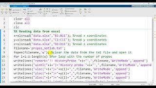 How to read sensor locations data from Excel xlsx files and write it in txt files with MATLAB [upl. by Zurc909]