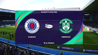 Rangers vs Hibernian 29092024 Scottish Premiership PES 2021 [upl. by Jehoash]