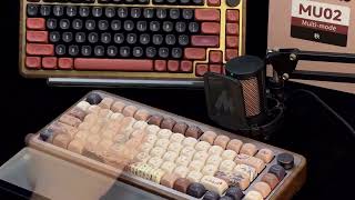 Experience the Typing Sound Everyone Loves MU02 Wooden Keyboard – Natural and Unique 🌿 [upl. by Merriman]