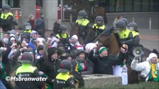 ajax legia warschau 10 UEFA Europa League vechtpartij fcden haag amp ajax supporters [upl. by Gothart]