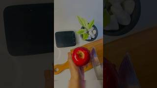 How to cut an apple 🍎  apple slice 😊 easy steps ❤️ apple [upl. by Pitts]