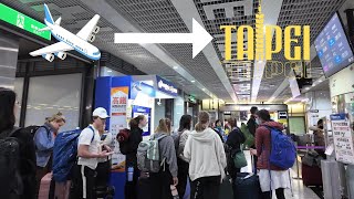 Full Trip Taiwan Taoyuan Airport to Downtown Taipei Immigration SIM Cards ATM Usage amp Train Ride [upl. by Terr716]