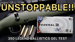 UNSTOPPABLE 350 Legend Federal 180gr Soft Point Ammo Test [upl. by Ahtinak]